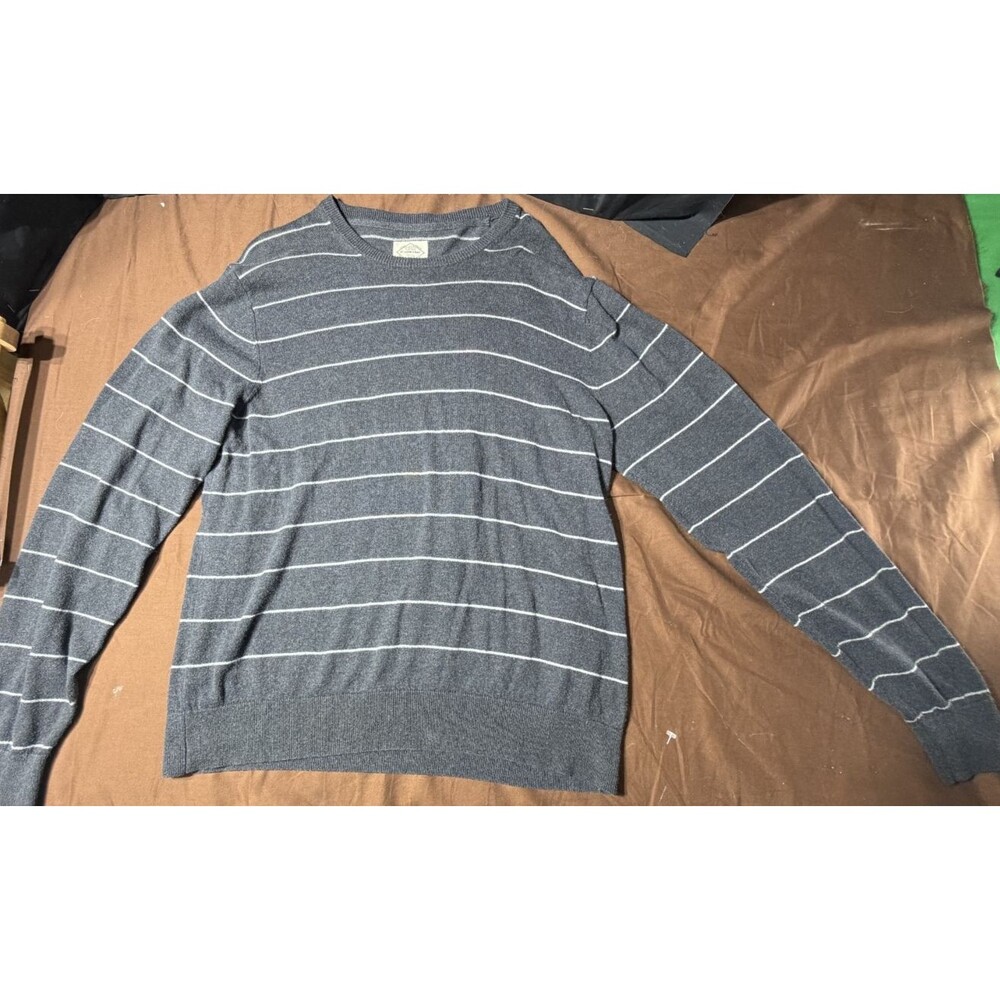 Men's Vintage St. John's Bay Striped Sweater Size Large Classic Casual Knit